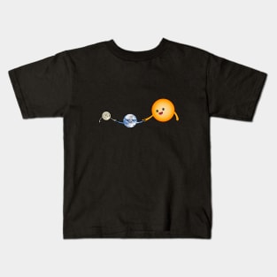 The Sun, the Moon and the Earth Family Kids T-Shirt